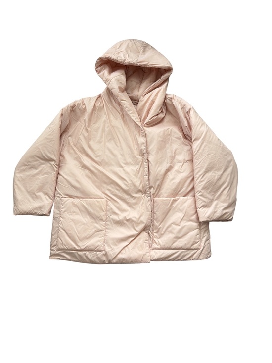 Eileen Fisher Jackets & Blazers - Eileen Fisher recycled nylon hooded puffer jacket in powder pink.